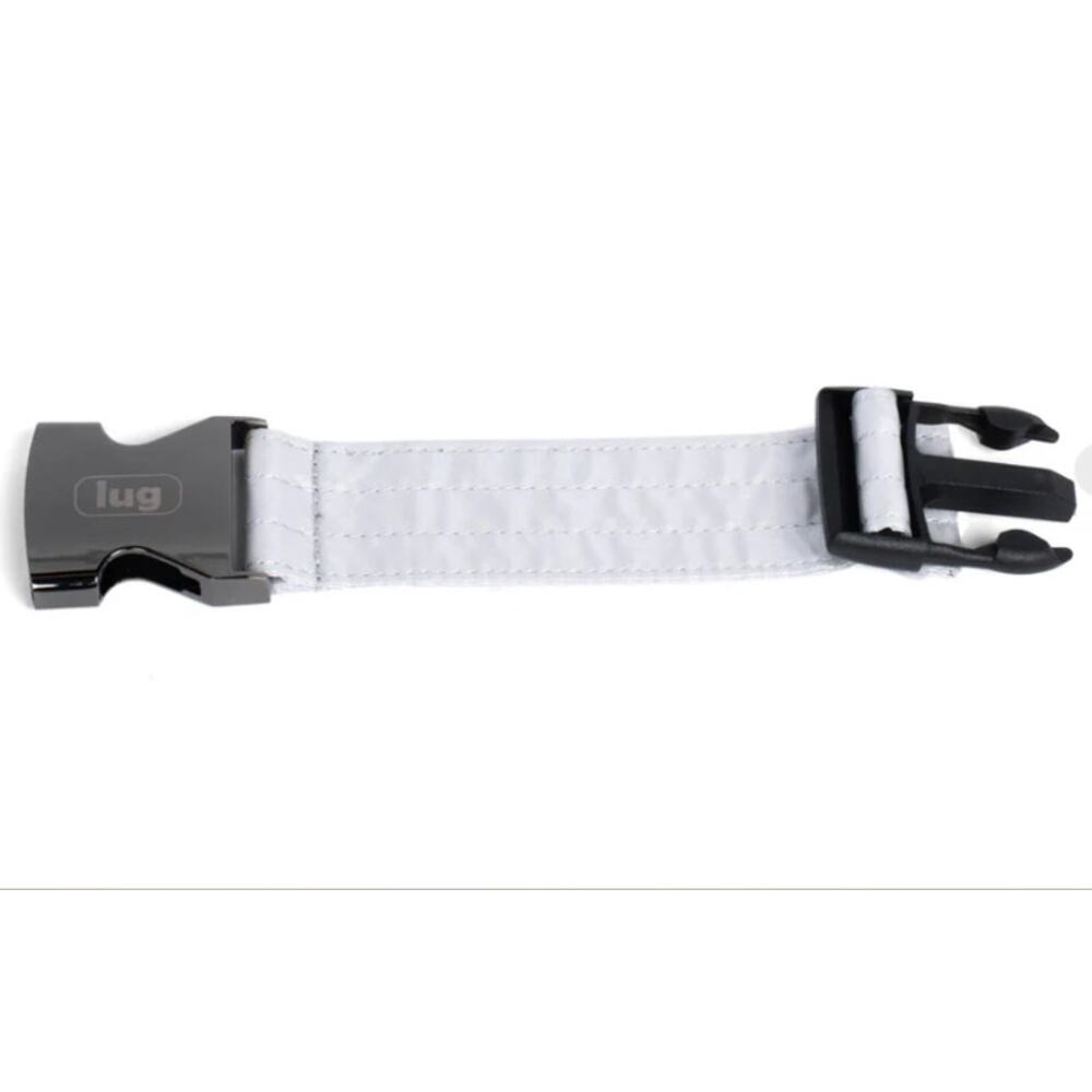 Lug Hitch Belt Sling Bag Matte Luxe Vegan Leather Metallic Silver ExtensionStrap - Picture 5 of 11
